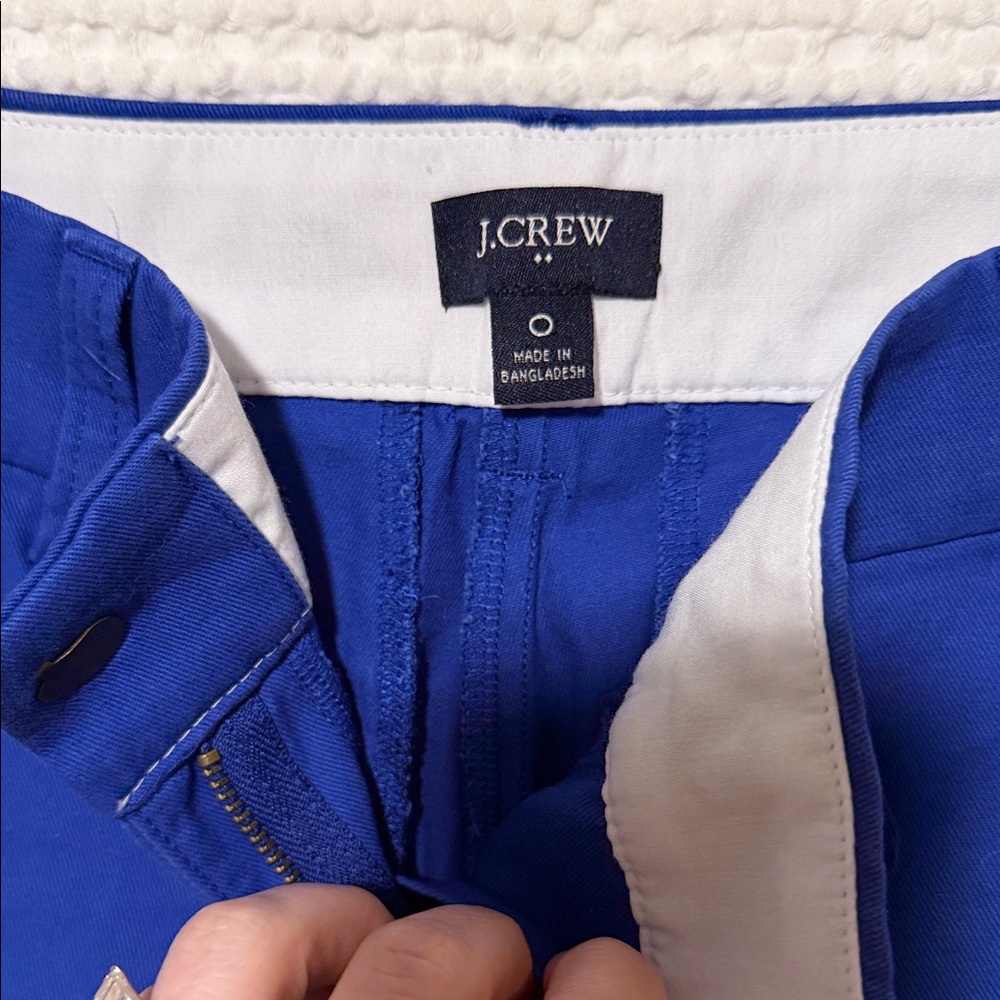 J. Crew Women's Vibrant Blue Chino Short - Picture 3 of 3